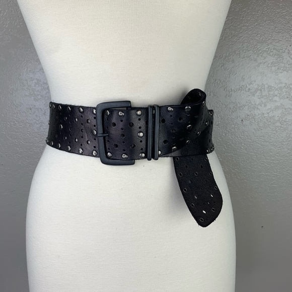 Gorgeous Brown Purple Metallic Sheen Leather Belt Size Medium main image 4